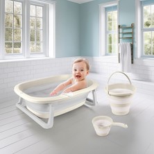 Trivogue 7271 Katlanabilir Banyo Seti 3lü Bej