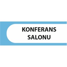 HiperAD Reklam Konferans Salonu Yazılı Okul Kapı Isimliği 25 × 9 cm Dekota | Kapı Yazısı 3mm Dekota Ilkokul