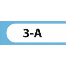 HiperAD Reklam 3-A Yazılı Okul Kapı Isimliği 25 × 9 cm Dekota |sınıf Kapı Yazısı 3mm Dekota Ilkokul