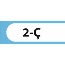 HiperAD Reklam 2-Ç Yazılı Okul Kapı Isimliği 25 × 9 cm Dekota |sınıf Kapı Yazısı 3mm Dekota Ilkokul