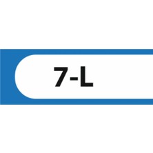 HiperAD Reklam 7-L Yazılı Okul Kapı Isimliği 25 × 9 cm Dekota |sınıf Kapı Yazısı 3mm Dekota Ortaokul