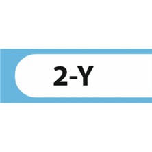 HiperAD Reklam 2-Y Yazılı Okul Kapı Isimliği 25 × 9 cm Dekota |sınıf Kapı Yazısı 3mm Dekota Ilkokul