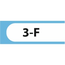 HiperAD Reklam 3-F Yazılı Okul Kapı Isimliği 25 × 9 cm Dekota |sınıf Kapı Yazısı 3mm Dekota Ilkokul