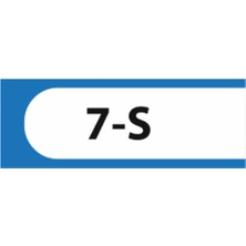 HiperAD Reklam 7-S Yazılı Okul Kapı Isimliği 25 × 9 cm Dekota |sınıf Kapı Yazısı 3mm Dekota Ortaokul