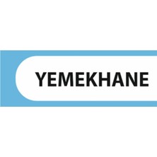 HiperAD Reklam Yemekhane Yazılı Okul Kapı Isimliği 25 × 9 cm Dekota | Kapı Yazısı 3mm Dekota Ilkokul