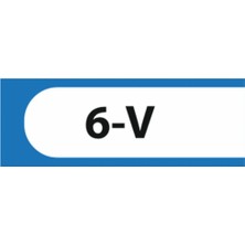 HiperAD Reklam 6-V Yazılı Okul Kapı Isimliği 25 × 9 cm Dekota |sınıf Kapı Yazısı 3mm Dekota Ortaokul