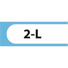 HiperAD Reklam 2-L Yazılı Okul Kapı Isimliği 25 × 9 cm Dekota |sınıf Kapı Yazısı 3mm Dekota Ilkokul