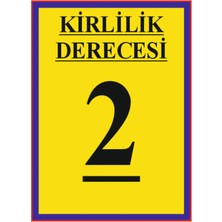 HiperAD Reklam Kirlilik Derecesi Gösteren 2 Yazılı Dekota Baskı – 3 mm Forex Uyarısı 25 cm × 35CM