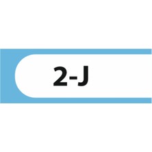 HiperAD Reklam 2-J Yazılı Okul Kapı Isimliği 25 × 9 cm Dekota |sınıf Kapı Yazısı 3mm Dekota Ilkokul