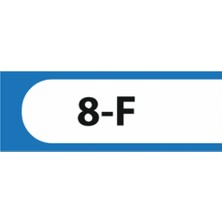 HiperAD Reklam 8-F Yazılı Okul Kapı Isimliği 25 × 9 cm Dekota |sınıf Kapı Yazısı 3mm Dekota Ortaokul