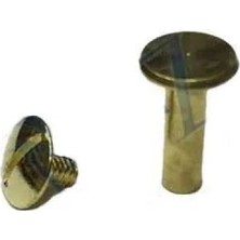 Marsilyan™- Cilt Menü, Katalog, Kartela Vidası, 13MM - Sarı, 1 Adet