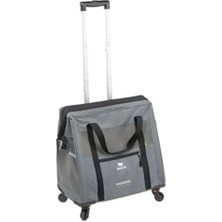 Bella Vista Köpek Taşıyıcı Voyager, Kedi Taşıyıcı, Evcil Hayvan Taşıyıcı, Uzatılabilir Sap, Ayarlanabilir Kayışlar, Geniş Açılım, Çıkarılabilir Tekerlekler, Maks. 15 Kg, 46 x 26 x 48 Yükseklik Cm, Gri