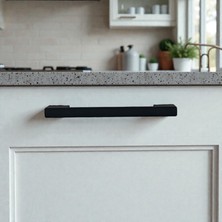 Kulp Center 96-128 mm Mat Siyah Modern Mercan Metal Mutfak Mobilya Kulpu Dolap Kulpu