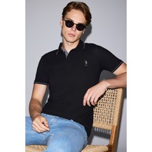U.s. Polo Assn. Erkek Siyah Tişört Basic 50326975-VR046
