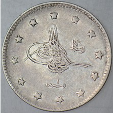Banknoting V. Mehmet Reşat Gümüş 2 Kuruş 1327/1 Kostantiniyye Darbı.