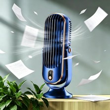Munico Taşınabilir ve Şık Masaüstü Soğutma Fanı Yüksek Kapasiteli Akülü - USB Kompakt Ev Kliması