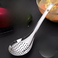Munico Paslanmaz Çelik Sichuan Biber Süzgeci Kalınlaştırılmış Mantı ve Erişte Kepçesi Su Süzme