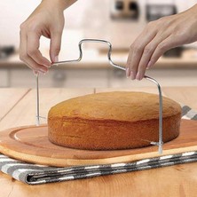 Munico 2 Adet Tek Hat Ayarlanabilir Paslanmaz Çelik Pasta Kesme Dilimleme Dekorlama Fırıncılık Aracı