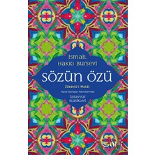 Sufi Kitap Sözün Özü - Zübdetü'l-Makal - İsmail Hakkı Bursevî
