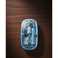 Dinç Store 44 Bluetooth 5.2 Destekli Mavi Pilli Kablosuz Mouse