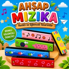 Circle Toys Ahşap Mızıka 1 Adet – Renkli Eğitici Çocuk Müzik Oyuncağı