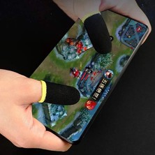 Dinç Store 44 E-Spor Parmak Eldivenleri 4'lü - Pubg Oyun Eldiveni Ter Geçirmez 2 Çift - 4 Parmaklık