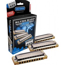 Hohner M5330PP Blues Harp Ms Pro Pack Mızıka (A, C ve G)