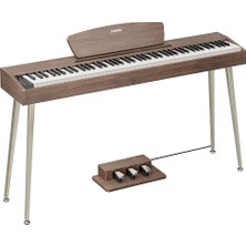 Donner DHP-100 Pro Dijital Piyano Walnut Renkli Tuş Özellikleri ile Modern Tasarım