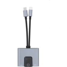 Skygo ZR815 Lightning Type-C 3 In 1 Ethernet Çevirici Aux