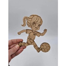 Mu Art Ahşap Ahşap Boyama Spor Dalları Serisi No8 Futbol Montessori 15 cm