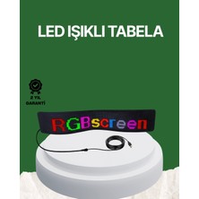 Tios Shop Krm USB Girişli Rgb LED Tabela Ayarlanabilir Parlaklık ve Kayan Yazı Özellikli Krm