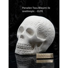 Canseb Elegance 10CM Alev Desenli Kuru Kafa Heykeli