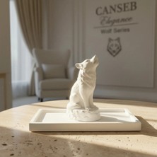 Canseb Elegance 2li Uluyan Kurt Heykeli Seti - Premium Set - Bozkurt