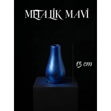 Canseb Elegance Premium - Kendinden Kokulu - 13CM Boyunda - Dekoratif Kuru Çiçek Vazosu - El Boyaması Işçilik