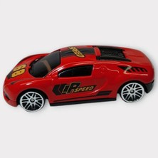 Colezium Metal Mini Arabalar  8 cm - Kırmızı - 4 - 1 Adet