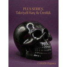 Canseb Elegance 10CM Siyah Kuru Kafa Heykeli
