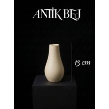 Canseb Elegance Premium - Kendinden Kokulu - 13CM Boyunda - Dekoratif Kuru Çiçek Vazosu - El Boyaması Işçilik