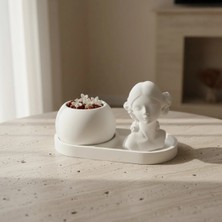 Canseb Elegance 3'lü Saksı ve Kızçe Seti Premium Set - Dekoratif Set - Pinterest - Bohem - Iskandinav Tarzı - Vazo - Dekoratif Vazo - Obje - Biblo - Heykel - Hediyelik - Dekor Obje