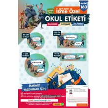 Tuğset Etiket Okul Etiketi Kalem Defter Etiketi Özel Isim Yazılabilen Etiket Seti - Isimli  Etiket OE160-OE160