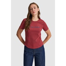 U.s. Polo Assn. Kadın Vişne Tişört 50323462-VR223