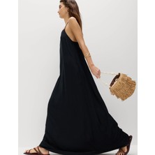 Marks & Spencer Keten Karışımlı Maxi Elbise
