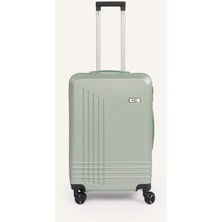 DeFacto Unisex Sert Kapaklı Çekçekli Küçük Nane Yeşili Valiz H2404AXNS