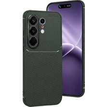 Nemere Mey Ithalat®  Tecno Camon 50 Pro 5g Auto Focus Karbon Kapak - Koyu Yeşil