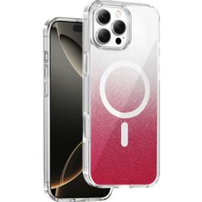 Onegif Apple iPhone 16 Pro Max Sora Simli Magsafe Kapak - Kırmızı