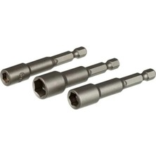 Marsilyan™- Manyetik Somun Adaptörü - 3 Lü Set 6,8,10X65 mm