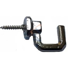 Marsilyan™- Vidalı Kanca, Askı Büyük - 15X23MM, Nikel - 1 Adet