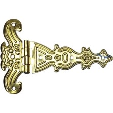 Marsilyan™- Dekoratif, Sac Tek Kuyruklu Menteşe - 69X102 Mm, Büyük, Sarı, 1 Adet