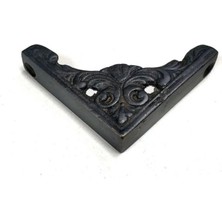 Marsilyan™- Antika Tarz Dekoratif Pirinç Köşe Süsü - 58X58 Mm, Oksit