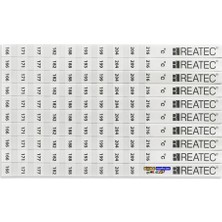 Reatec Sıcaklık Ölçüm Etiketi Isı Ölçer Ölçüm Aralığı 193 °c - 254 °c (10ADET)
