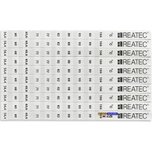 Reatec Sıcaklık Ölçüm Etiketi Isı Ölçer Ölçüm Aralığı 54,4 °c - 104 °c (10ADET)